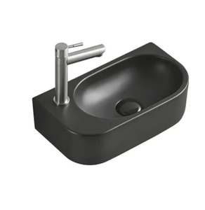 <span class=keywords><strong>Mini</strong></span> lavabo mural pratique, lavabo suspendu pour hôtel, lavabo mural profond en céramique coloré - Product Image 4