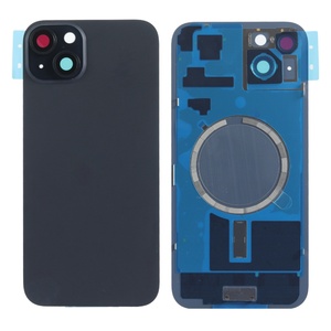 Cache arrière en verre pour 15 Plus avec design à barres, taille OEM 1:1 pour une protection arrière d'origine - Product Image 1