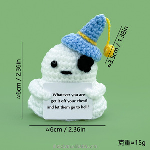 Chất Lượng Cao Handmade Dệt Kim Móc Halloween Ma Quái Bí Ngô Ma Búp Bê Nghệ Thuật Thiết Kế Trang Trí Cho Trang Trí Nội Thất Món Quà Tuyệt vời Ý Tưởng - Product Image 3