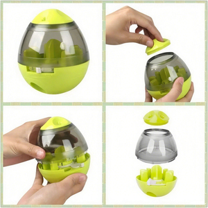 Dispensador de alimentos para mascotas, rompecabezas ajustable, alimentador lento, Bola de persecución interactiva para el enriquecimiento de perros y el juego en interiores - Product Image 3