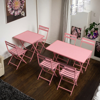 Table pliante rectangulaire moderne nordique Simple petit carré pour manger/étude/balcon petits appartements meubles de maison pliable
