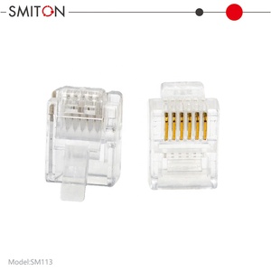 Connecteur modulaire RJ12 6P6C <span class=keywords><strong>RJ11</strong></span> avec plaqué or - Product Image 2
