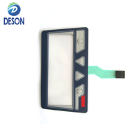 Deson Fabricant Sérigraphie Personnalisée Panneau PVC Bouton Instrument Pâte Panneau de Commande Film