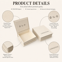 Boîte cadeau de luxe haut de gamme en forme de livre, en papier mat rigide, avec impression d'icônes artistiques, minimaliste, pour bijoux, petits cadeaux, personnalisable OEM, recyclable