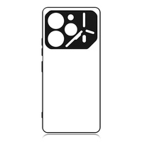 Coque de téléphone personnalisée vierge en TPU 2D pour sublimation, antichoc et étanche, compatible avec Tecno Pova 7 Pro, 7 Ultra, Pova 6, Pova