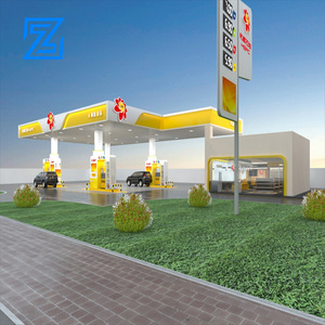 Letreros LED Publicitarios de Alta Calidad para Gasolineras, Letreros Acrílicos Tipo Torre, Diseño de Logotipo para Gasolineras - Product Image 2