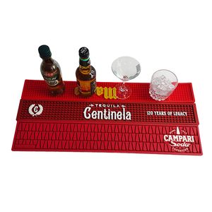 Customizable Pattern Color Size PVC Silicone Bar Mat Non Slip Proof Bar <b>Runner</b> Pad For Bar Pub Bartender Service Protection - Product Image 1