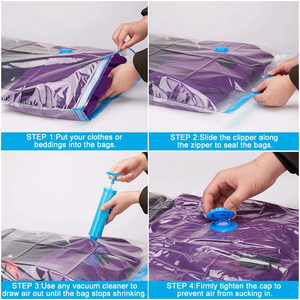 Sacchetti <span class=keywords><strong>Sottovuoto</strong></span> per Conservazione, Buste <span class=keywords><strong>Salvaspazio</strong></span> per Piumoni, Vestiti, Cuscini, Biancheria da Letto e Coperte - Product Image 6
