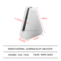 Soporte Ajustable Fynova para Pantalla de Escritorio, Abrazadera de Aleación de Aluminio para Separador de Pantalla, Clip de Vidrio para Escritorio de Oficina, Soporte Triangular para Pantalla