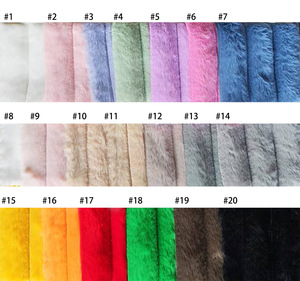 Textile de maison <span class=keywords><strong>tissu</strong></span> de <span class=keywords><strong>fourrure</strong></span> de lapin rayé à longs poils <span class=keywords><strong>tissu</strong></span> de <span class=keywords><strong>fausse</strong></span> <span class=keywords><strong>fourrure</strong></span> à poils longs de haute qualité tissus textiles pour oreiller - Product Image 5