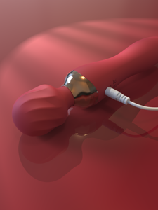 Rosen-<span class=keywords><strong>Vibrator</strong></span> Doppelendiger Silikon 100% Wasserdichter Kopf Vibrierender Zauberstab Vibratoren Sexspielzeug für Frauen - Product Image 4