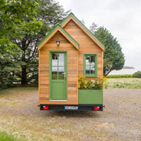 Structure en acier moderne pour maisonnette, cadre personnalisé, maisons préfabriquées sur roues pour usage de villa