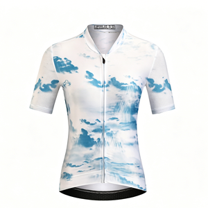 Maillot de cyclisme unisexe personnalisé avec logo/motif/tissu/couleur, imprimé tie-dye, séchage rapide, respirant, pour motocyclisme et course - Product Image 5