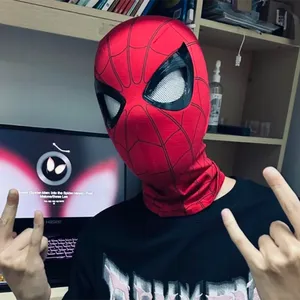 Masque de tête Spider-Man électrique avec cils, yeux mobiles, télécommande 1:1, <span class=keywords><strong>jouet</strong></span> élastique, cadeau pour adultes et enfants - Product Image 1