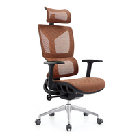 Chaise de bureau exécutive en maille respirante, design ergonomique, soutien lombaire fixe, style moderne, base chromée, garantie 3 ans pour le bureau à domicile