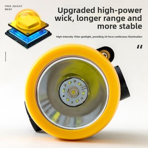 Lampe frontale de mineur sans fil à <span class=keywords><strong>LED</strong></span>, étanche <span class=keywords><strong>IP68</strong></span>, résistante aux chutes, avec batterie lithium-ion à structure verrouillée, pour mine de charbon - Product Image 3
