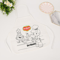 Tabliers jetables résistants à l'eau pour enfants Tablier de peinture d'art non tissé pour enfants DIY pour enfants
