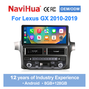 อัพเกรด Navihua สำหรับ Lexus GX ปี 2010-2019 ชุดหัวหน้าจอสัมผัส Carplay ขนาด 12 นิ้ว เครื่องเล่นวิทยุติดรถยนต์ สเตอริโอ มัลติมีเดีย ระบบนำทาง Android - Product Image 1