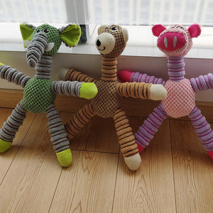 Jouets pour chiens en peluche mignons et durables, jouets interactifs en peluche pour chiens de petite et moyenne taille, <span class=keywords><strong>jouet</strong></span> à mâcher en peluche pour animaux de compagnie, dessin animé - Product Image 3