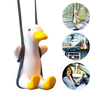 Gypsum-Colgante de pato oscilante para espejo retrovisor, <span class=keywords><strong>accesorios</strong></span> para <span class=keywords><strong>coche</strong></span>, adorno para espejo - Product Image 4
