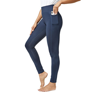 Pour cross-border siège complet Silicone antidérapant respirant équestre <span class=keywords><strong>pantalon</strong></span> d'équitation femmes Stretch taille haute fermeture éclair mouche ventre - Product Image 2