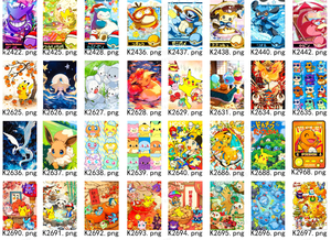 YQ Pokemoned Ascended Heroes - Llaveros de arte divertido, estuche acrílico, proveedor mayorista, escultura de papel 3D Pokémoned, cuentas de cristal. - Product Image 5