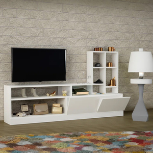 Tv stand armadietto di stoccaggio in legno armadi da esposizione <span class=keywords><strong>per</strong></span> il vostro <span class=keywords><strong>soggiorno</strong></span> mobili con <span class=keywords><strong>libreria</strong></span> - Product Image 2