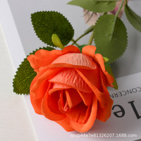 Roses en velours faites à la main de haute qualité, fleurs artificielles pour mariage, décorations en tissu pour la maison, réalistes, simulées, pour Noël