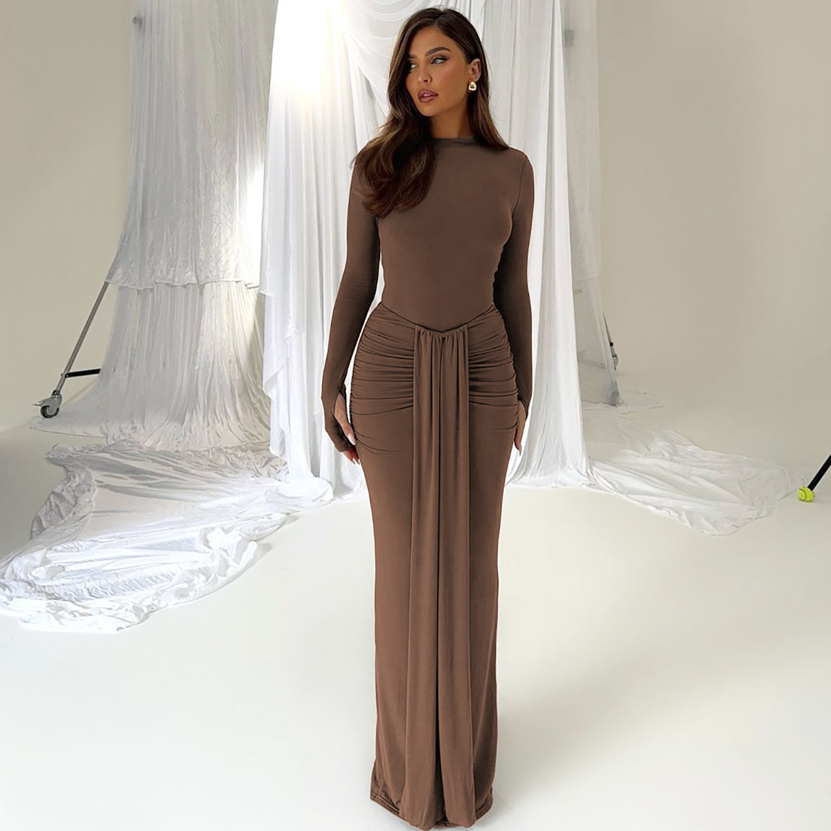 knee length dresses for ladies Charming Off The Shoulder Simple Black Long Prom Dresses Party Dresses main image 0