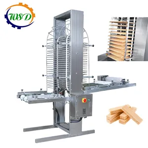 Automatic Natural Wafer Sheet Cooling Machine High Production Sandwich Biscuit Baking Equipment Industrial Waffle Maker