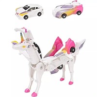 Juguetes de Robot Coche Transformable de Plástico 2 en 1, Vehículo Pegaso Alado para Bebés