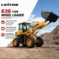 Cargadora de Ruedas 4x4 con Motor Turboalimentado y Cucharón de 1.8m3, Ideal para Obras de Construcción