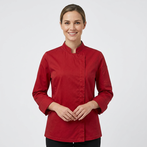 Uniforme de restaurant en coton à manches longues unisexe pour le personnel d'hôtel et de bar, vêtements de travail respirants, approvisionnement en gros OEM - Product Image 1