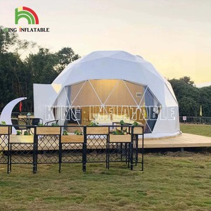 Mozzi cupola geodetica <span class=keywords><strong>kit</strong></span> <span class=keywords><strong>per</strong></span> la casa <span class=keywords><strong>campeggio</strong></span> all'aperto struttura in acciaio Pvc tenda ristorante dell'hotel con connettori a cupola geodetica - Product Image 4