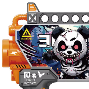 Pistola eléctrica de balas blandas, juguete de pistola de balas blandas con estampado UV, armas de plástico de espuma EVA, juego de disparos, pistola automática de aire suave para niños - Product Image 3