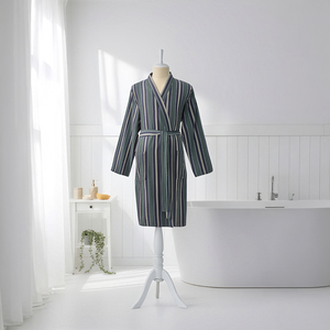 Bata Unisex 100% Algodón, Superventas, Secado Rápido, Ropa de Dormir de Verano, Tejido Transpirable, Ligero, para Todo el Año, Fabricación ODM en Turquía - Product Image 3