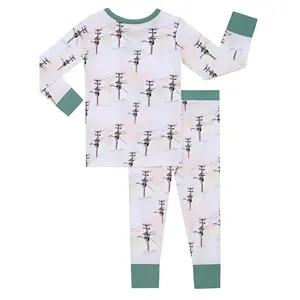 Hot Sell Baby Boy Knitted Ribbed Fabric 2 Pcs Clothing Set With Good Quality