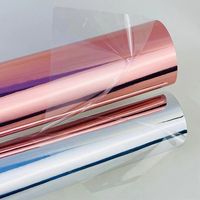 Vinilo Autoadhesivo Cromado Espejo, Vinilo Brillante Dorado y Plateado para Decoración de Autos y Muebles, para Plotter de Corte