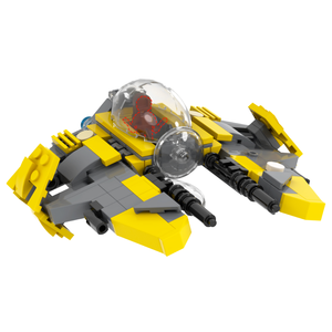 MOOXI MOC2282 Starfighter <span class=keywords><strong>Jedi</strong></span> di Anakin, Modello Educativo di Guerre Interstellari, Blocchi da Costruzione in Plastica ABS - Product Image 4