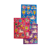 Ensemble de kit de papeterie Skyward cahier Squishy coeur avec autocollants et stylo en peluche ensemble de papeterie d'accessoires de papeterie