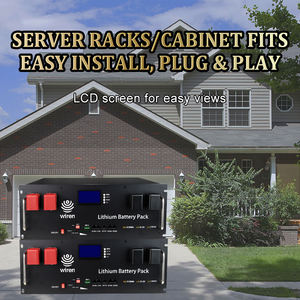 Batterie LiFePO4 Wiren W24200 25,6V 200Ah à montage en rack 5,12KWh RS485 CAN LCD pour système de stockage d'énergie solaire - Product Image 5