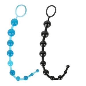 Nuevo diseño de juguetes sexuales para adultos 10 cuentas culo anal G-spot de PVC impermeable cuentas anales para unisex - Product Image 2