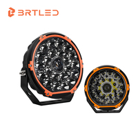 BRTLED Nouveau phare de conduite haute puissance 24V étanche en aluminium 9 pouces 152W 145000lm 15 faisceaux de lumière certifié ECE R10 Garantie de 2 ans