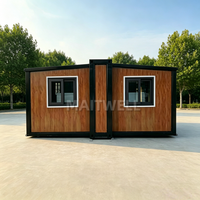 Maison modulaire de luxe portable et extensible, conteneur durable entièrement meublé pour maison de vacances, prêt à être expédié