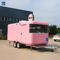 Rimorchio per Fast Food CAMPTRL, Cucina Mobile, Food Truck per Tacos, Carretto dei Gelati, Rimorchio per Catering Completamente Attrezzato