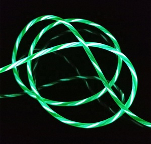 1m longueur streamer super <span class=keywords><strong>cordon</strong></span> 3 en 1 denim <span class=keywords><strong>led</strong></span> de charge câble usb magnétique - Product Image 5