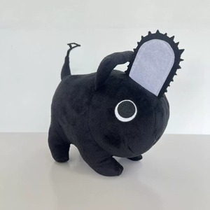 Nouveauté figurines de dessin animé poupée en peluche super douce 22cm Anime noir Bochi tronçonneuse chien PP coton peluche jouet - Product Image 1