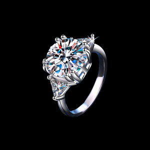 5ct <strong>Moissanite</strong> <strong>Ring</strong>, Stunning Sterling Silver <strong>Moissanite</strong> <strong>Ring</strong> <strong>Men</strong> and Women, Engagement <strong>Ring</strong> <strong>Moissanite</strong> Diamond Wedding <strong>Ring</strong> - Product Image 2
