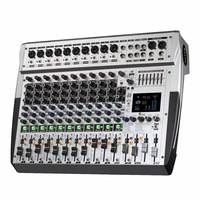 Table de mixage professionnelle active MT pour bars, KTV, mariages en extérieur, scènes, avec égaliseur sept bandes transfrontalier, 99 effets de réverbération, en métal durable