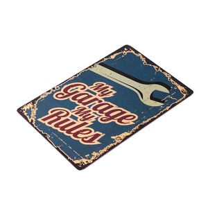 Cartelli di latta di metallo retrò Garage insegne per gli uomini decorazioni murali poster di negozi di auto segno di stazione di petrolio e benzina uomo decorazione grotta 8*12 pollici - Product Image 2